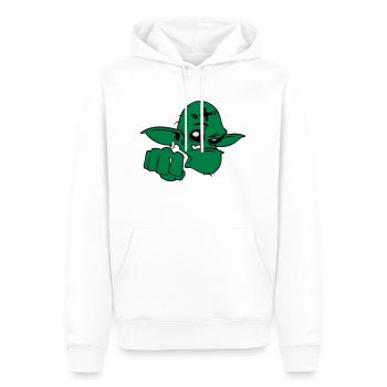Troll - Männer Premium Bio Hoodie - Weiß - Vorne - Nico (187cm)