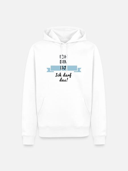 DJ Discjockey - Männer Premium Bio Hoodie - Weiß