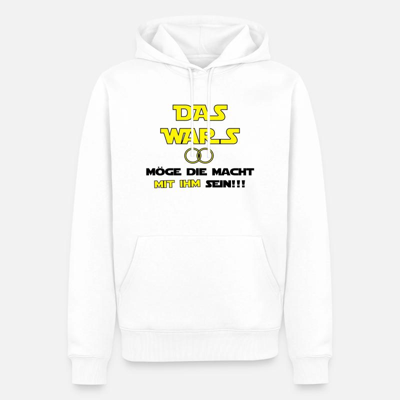 Das Wars - Männer Premium Bio Hoodie - Weiß