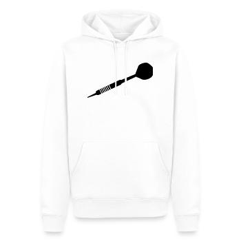 dard, 180, triple, fléchettes, club, acier,double - Sweat à capuche Premium bio Homme - blanc - Devant - Nico (187cm)