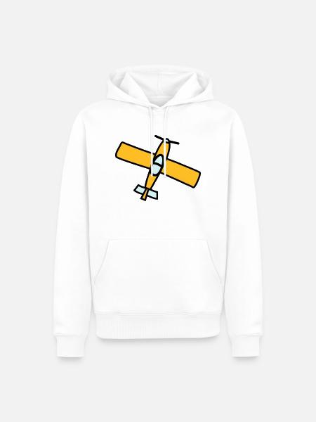 Airplane Design - Men’s Premium Organic Hoodie - white