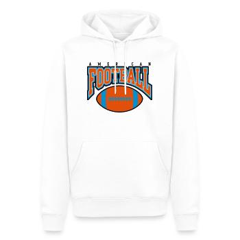 american football - rugby - Sweat à capuche Premium bio Homme - blanc - Devant - Nico (187cm)