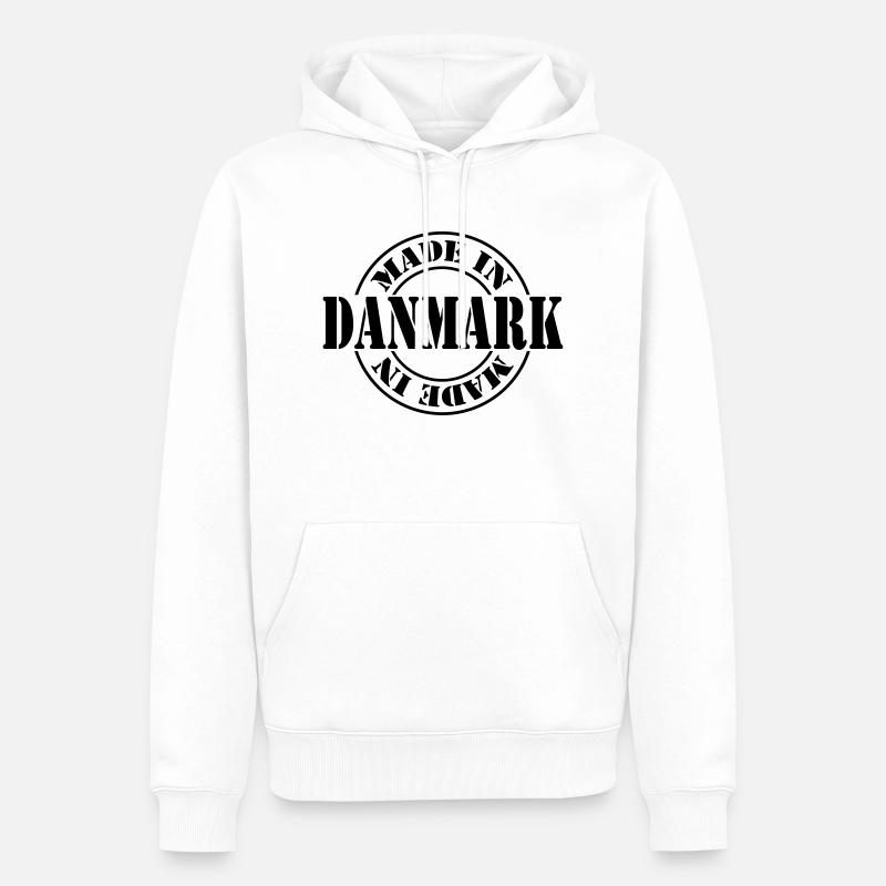 made in danmark m1k2 - Männer Premium Bio Hoodie - Weiß