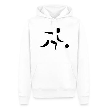 Bowling - Men’s Premium Organic Hoodie - white - Front - Nico (187cm)