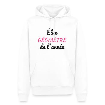Vermesser / Vermesserin / Topographie / Tiefbau - Männer Premium Bio Hoodie - Weiß - Vorne - Nico (187cm)