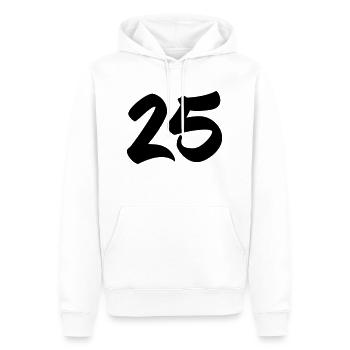 25 - Sweat à capuche Premium bio Homme - blanc - Devant - Nico (187cm)