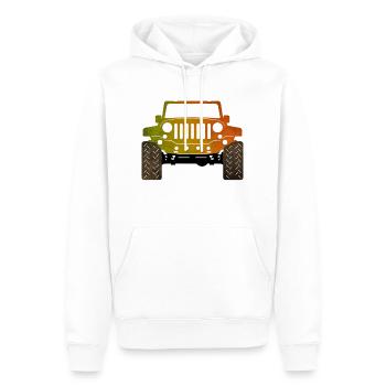 jeep - Sweat à capuche Premium bio Homme - blanc - Devant - Nico (187cm)