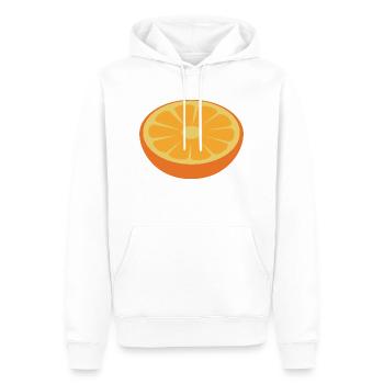 Orange - Sweat à capuche Premium bio Homme - blanc - Devant - Nico (187cm)