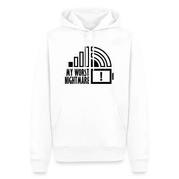 Knapp mon pire cauchemar - Sweat à capuche Premium bio Homme - blanc - Devant - Nico (187cm)