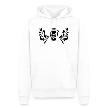 Dans Bembel WeTrust Frankfurt Shirt Designs #Bembel - Sweat à capuche Premium bio Homme - blanc - Devant - Nico (187cm)