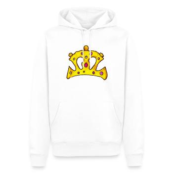 Krone König Königin Kaiser Majestät Kinder Design - Männer Premium Bio Hoodie - Weiß - Vorne - Nico (187cm)