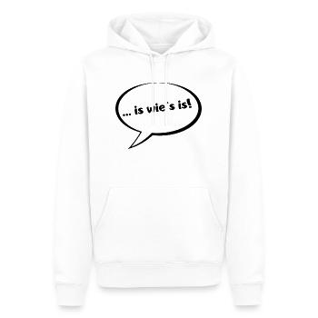 is wie s is Blase - Männer Premium Bio Hoodie - Weiß - Vorne - Nico (187cm)