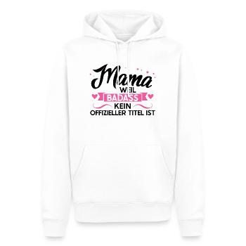 Mutter Familie Mütter Geschenk - Männer Premium Bio Hoodie - Weiß - Vorne - Nico (187cm)