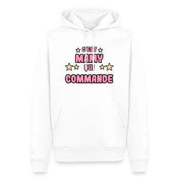 C'est mamy qui commande - Sweat à capuche Premium bio Homme - blanc - Devant - Nico (187cm)