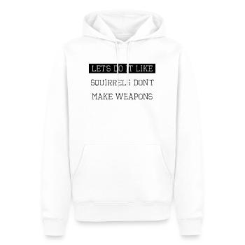 hippie funny sayings geek love dove of peace - Männer Premium Bio Hoodie - Weiß - Vorne - Nico (187cm)