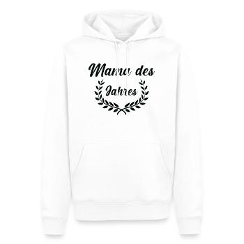 Mutter Spruch Geschenk Mama Muttertag - Männer Premium Bio Hoodie - Weiß - Vorne - Nico (187cm)