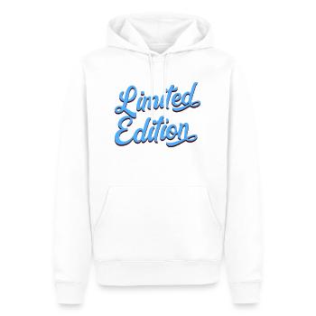 limited edition - Männer Premium Bio Hoodie - Weiß - Vorne - Nico (187cm)