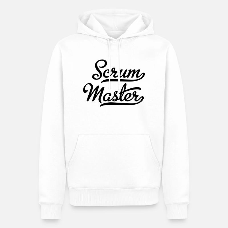 Scrum Master - Sweat à capuche Premium bio Homme - blanc