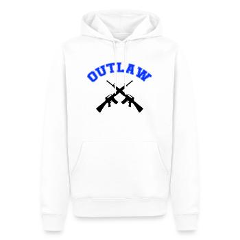 Armes hors-la-loi - Sweat à capuche Premium bio Homme - blanc - Devant - Nico (187cm)