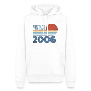 Jahrgang 2006 - Männer Premium Bio Hoodie - Weiß - Vorne - Nico (187cm)