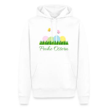 Happy Easter - Men’s Premium Organic Hoodie - white - Front - Nico (187cm)