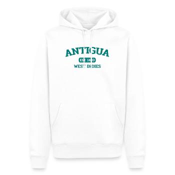 Antigua and Barbuda - St John's - West Indies - Men’s Premium Organic Hoodie - white - Front - Nico (187cm)