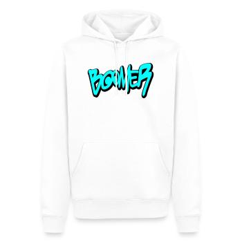 Boomer - Sweat à capuche Premium bio Homme - blanc - Devant - Nico (187cm)
