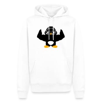 Penguin Bodybuilder Lunettes de soleil Casque Muscles - Sweat à capuche Premium bio Homme - blanc - Devant - Nico (187cm)
