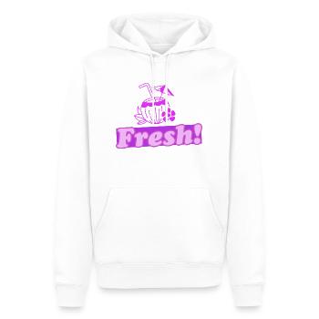 Fresh! 2.0 - Männer Premium Bio Hoodie - Weiß - Vorne - Nico (187cm)