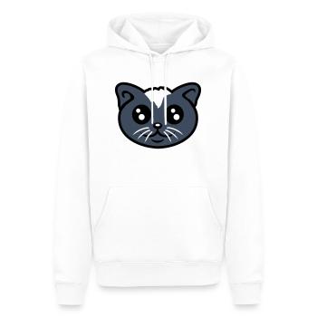 Katze Haustier Süß Niedlich Kätzchen Freundlich - Männer Premium Bio Hoodie - Weiß - Vorne - Nico (187cm)
