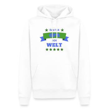 Bester Opa der Welt - Männer Premium Bio Hoodie - Weiß - Vorne - Nico (187cm)