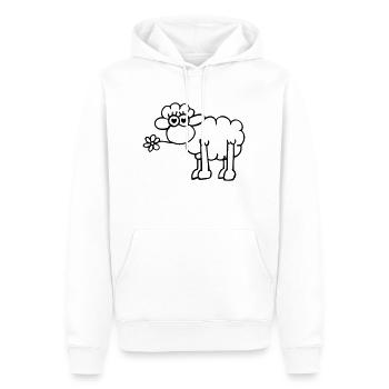 Verliebtes Schaf - Sweat à capuche Premium bio Homme - blanc - Devant - Nico (187cm)