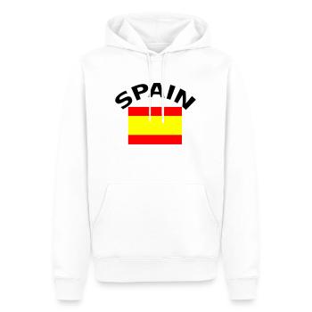 Espagne, Espagne, Espana, drapeau, drapeau - Sweat à capuche Premium bio Homme - blanc - Devant - Nico (187cm)