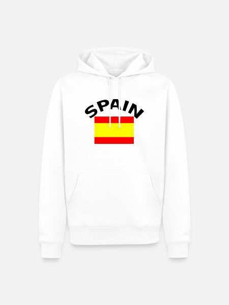 Spain - Men’s Premium Organic Hoodie - white