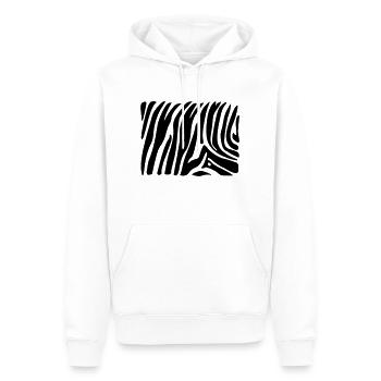 zebra - Männer Premium Bio Hoodie - Weiß - Vorne - Nico (187cm)