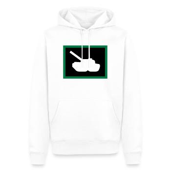 Panzer / tank (2c) - Sweat à capuche Premium bio Homme - blanc - Devant - Nico (187cm)