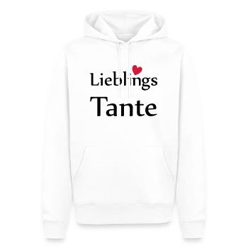 Lieblings Tante mit Herz - Männer Premium Bio Hoodie - Weiß - Vorne - Nico (187cm)