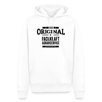 Fachkraft Agrarservice - Männer Premium Bio Hoodie - Weiß - Vorne - Nico (187cm)