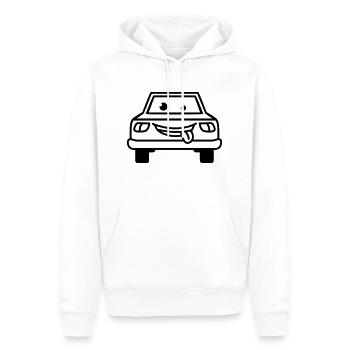 Cartoon Car - Männer Premium Bio Hoodie - Weiß - Vorne - Nico (187cm)