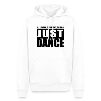 just dance - Männer Premium Bio Hoodie - Weiß - Vorne - Nico (187cm)