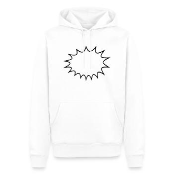 sprechblase comic cartoon denkblase rahmen umrandu - Männer Premium Bio Hoodie - Weiß - Vorne - Nico (187cm)
