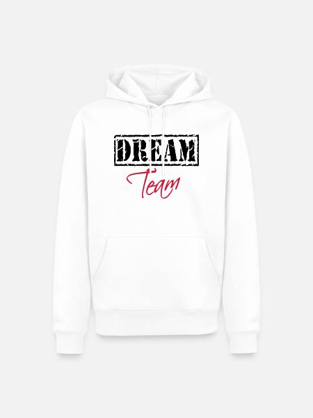 Dream Team - Sweat à capuche Premium bio Homme - blanc