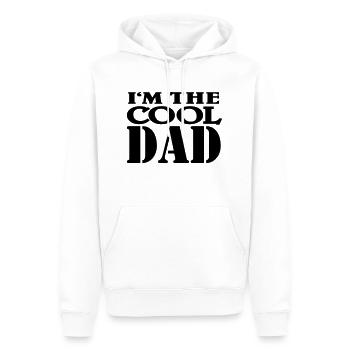 I'm the cool Dad - Männer Premium Bio Hoodie - Weiß - Vorne - Nico (187cm)