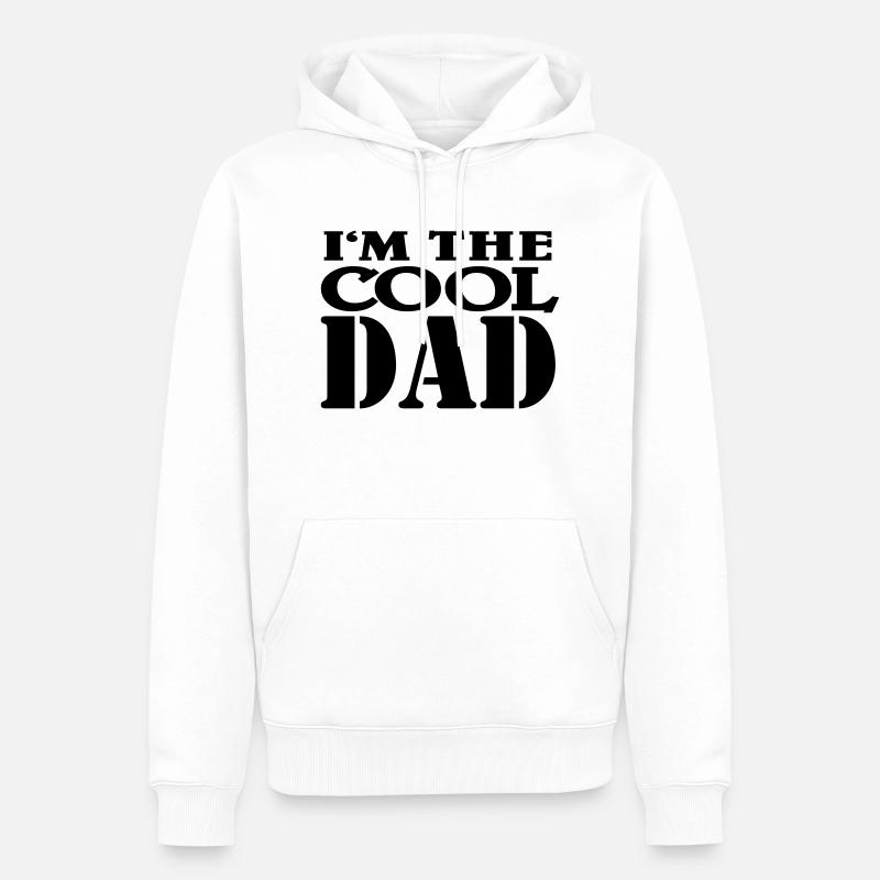 I'm the cool Dad - Sweat à capuche Premium bio Homme - blanc