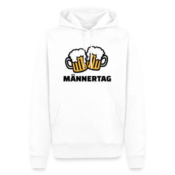 Männertag - Männer Premium Bio Hoodie - Weiß - Vorne - Nico (187cm)