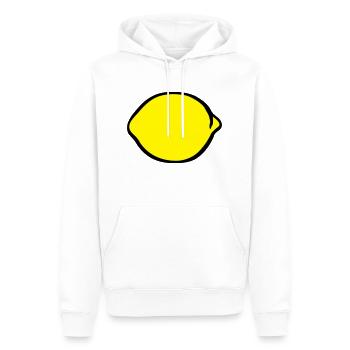 Citron - Sweat à capuche Premium bio Homme - blanc - Devant - Nico (187cm)