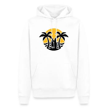 Surf - Sweat à capuche Premium bio Homme - blanc - Devant - Nico (187cm)