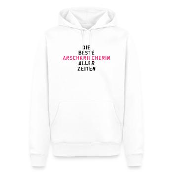 Arschkriecher Arschkriecherin Heuchler Heuchlerin - Männer Premium Bio Hoodie - Weiß - Vorne - Nico (187cm)