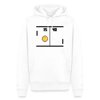 Retro Tennis - Männer Premium Bio Hoodie - Weiß - Vorne - Nico (187cm)