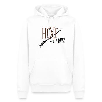 Hexe on Tour - Männer Premium Bio Hoodie - Weiß - Vorne - Nico (187cm)